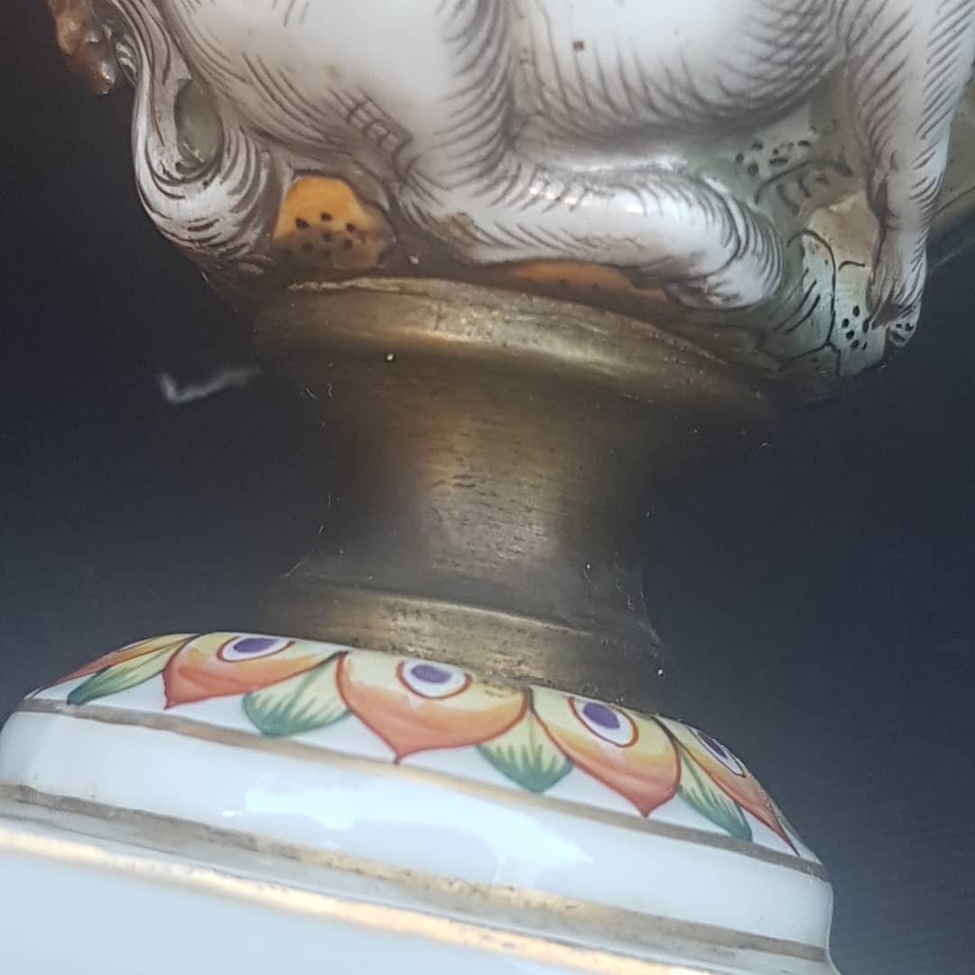 Porcelain Cup Of Capodimonte Naples XIXth Centaur-photo-6