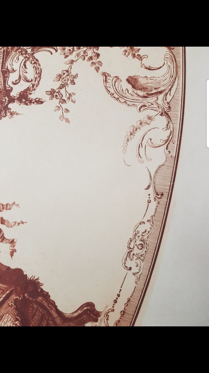 Rosette Napoleon III Sepia Ceiling Wallpaper-photo-3
