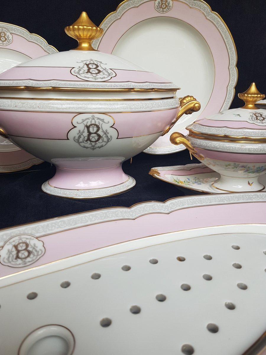 PORCELAINE DE PARIS ÉPOQUE NAPOLÉON III SERVICE DE TABLE-photo-6