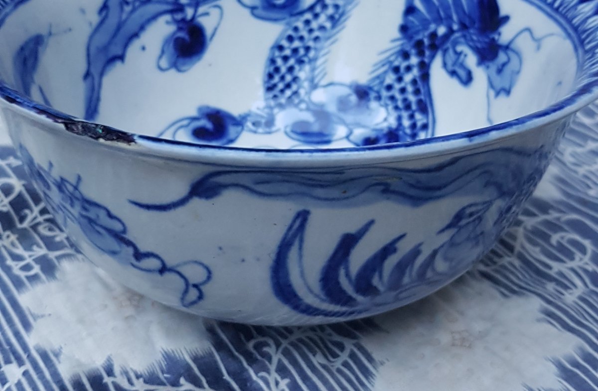 Medium Bowl Blue Of HuÉ China XIX-photo-4