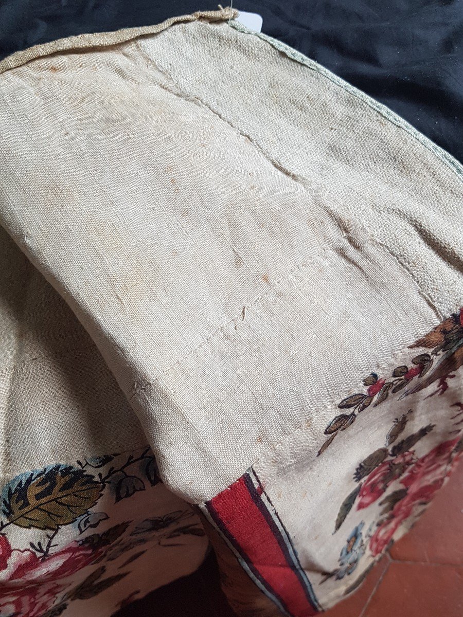 Lambrequin Indian CantonniÈre Bed Slope Canvas By Jouy Nantes XVIIIth-photo-4