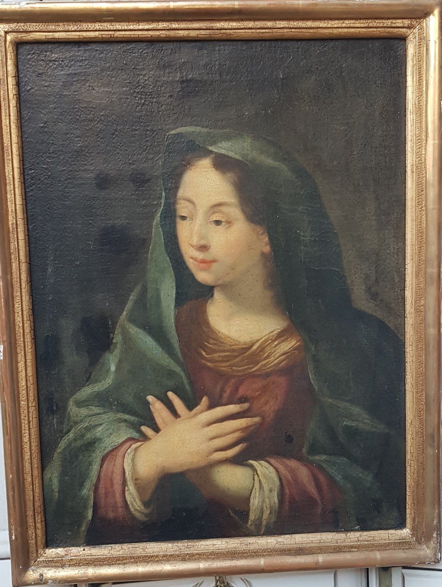 PORTRAIT FEMME ÉPOQUE FIN XVIIIe RELIGIEUX?