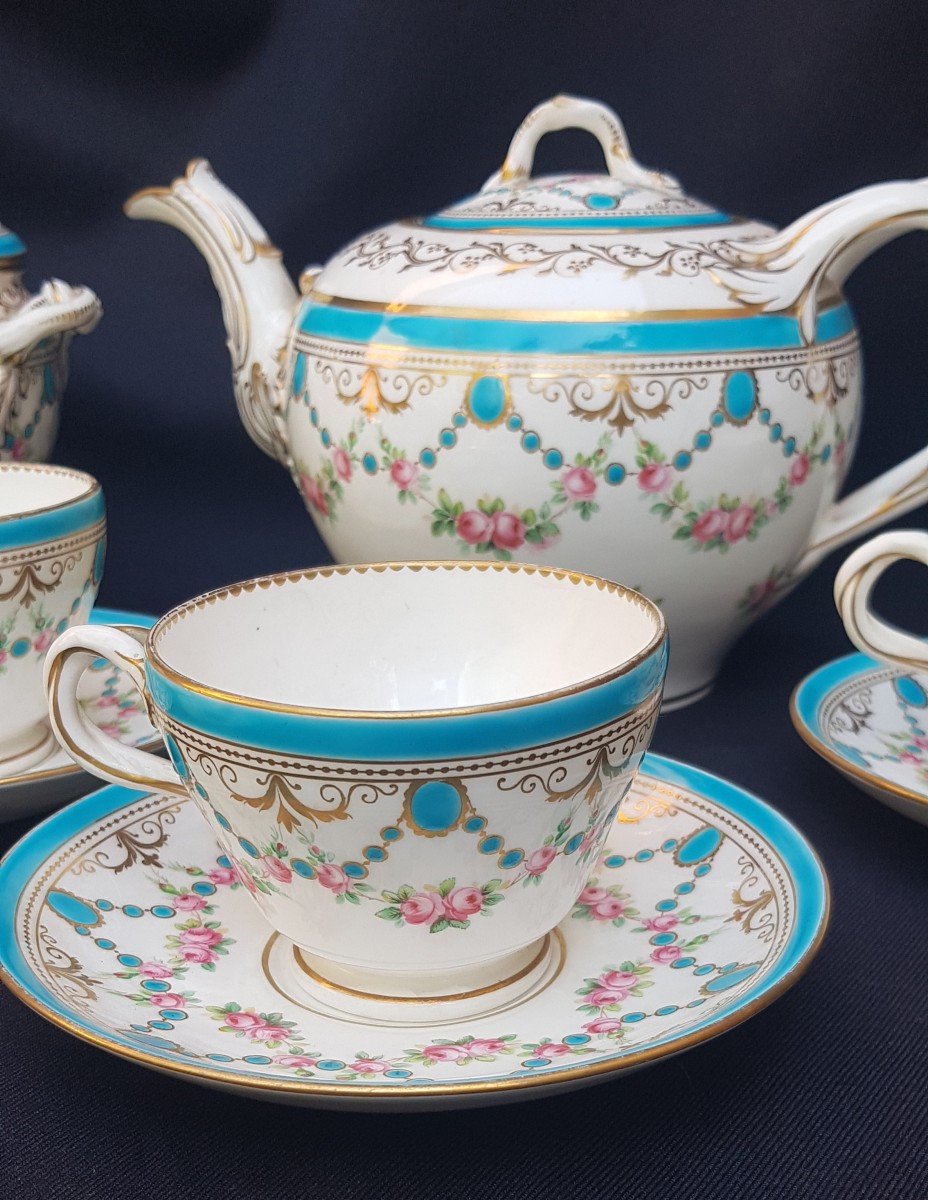 Escalier De Cristal Paris - Minton Tea Set Circa 1840 Lahoche-photo-2