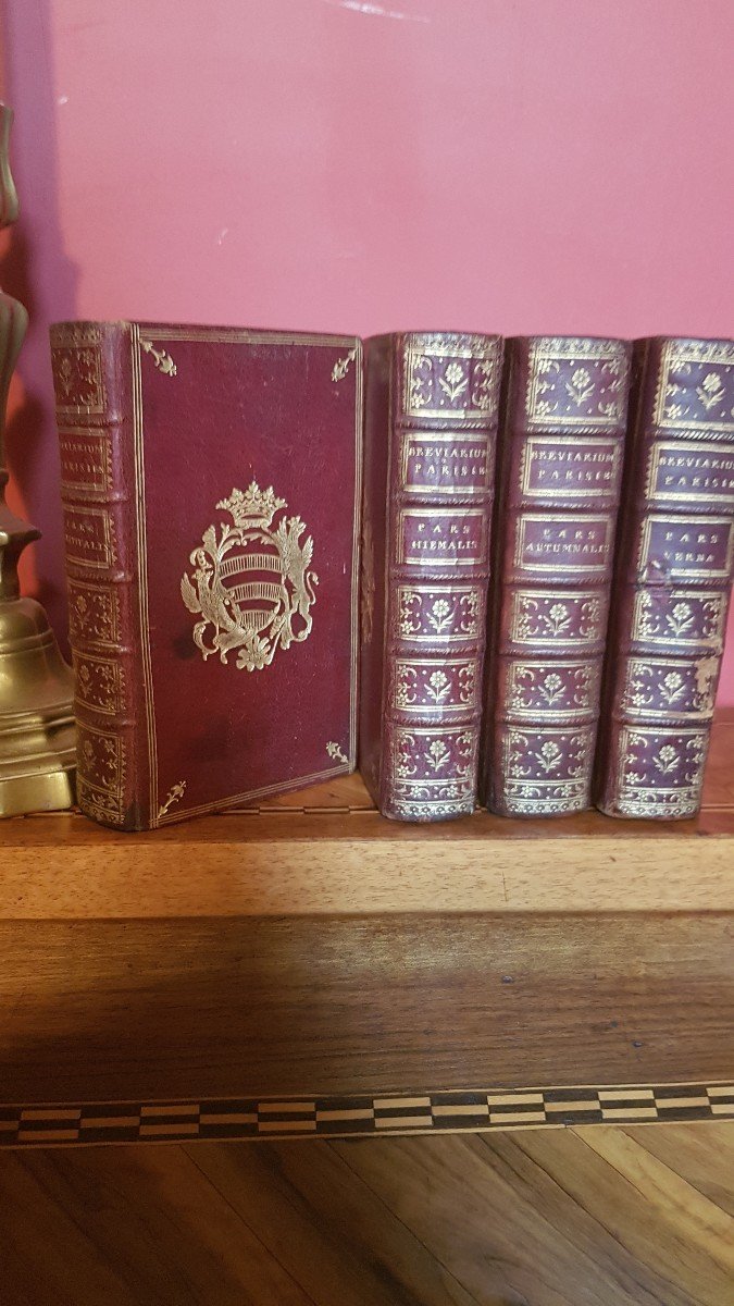 Parisian BrÉviaire Book To Arms Polignac Ducal Arms XVIIIth-photo-3