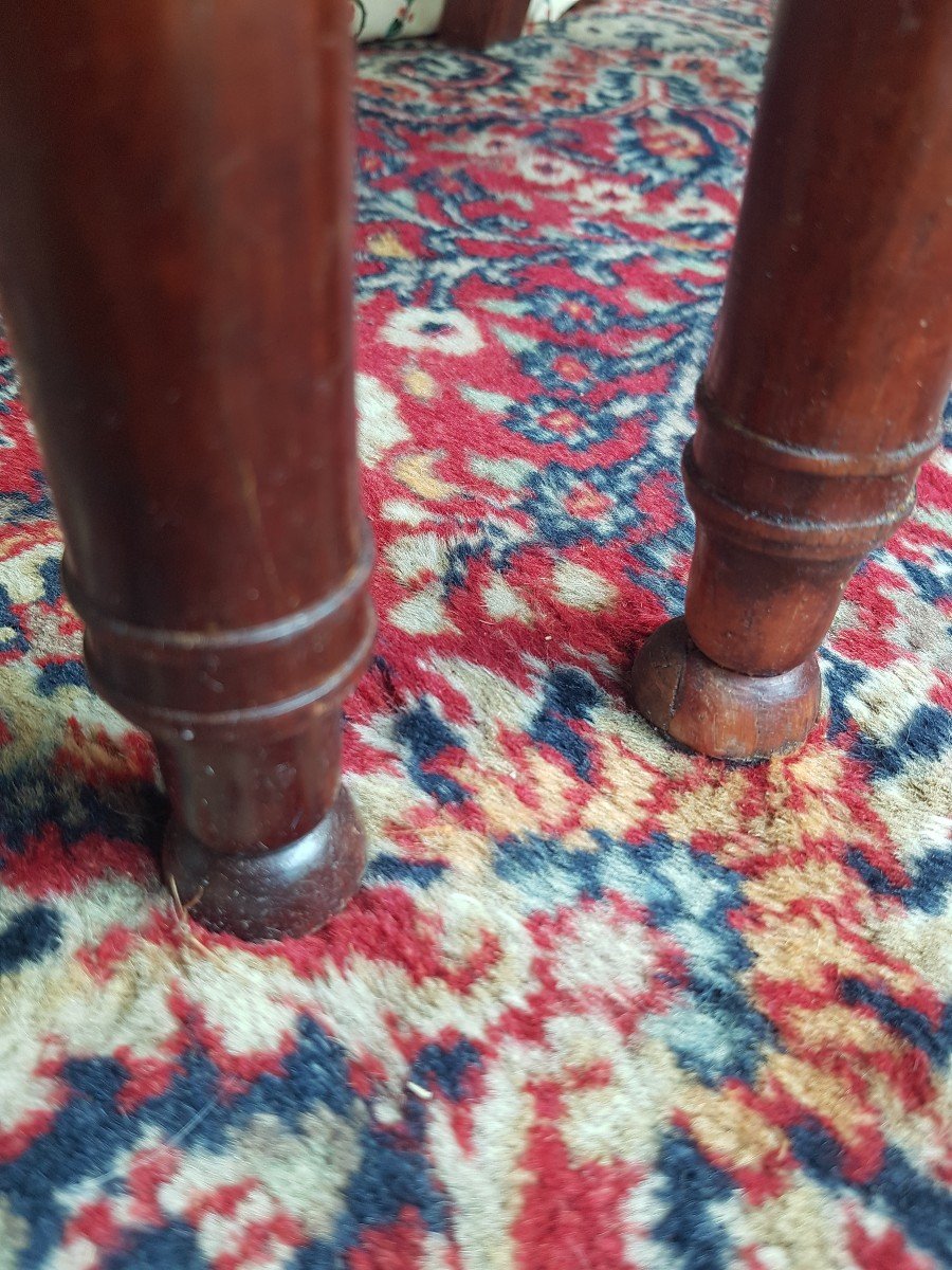 Series Of 4 Mahogany Chairs Period Consulate In The Etruscan Empire-photo-6