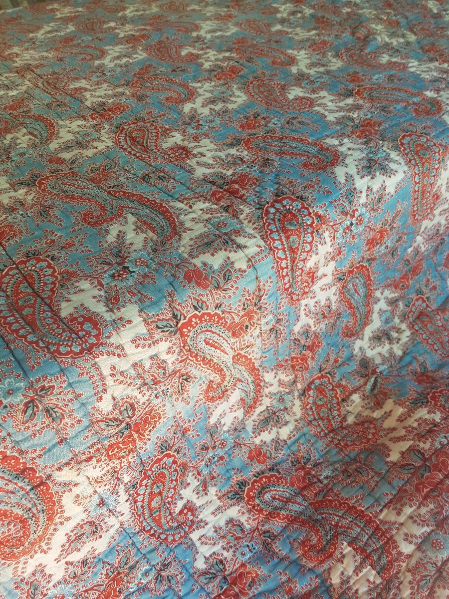 Piquee Blanket Middle XIXth Napoleon III Boutis Indiennes Provence
