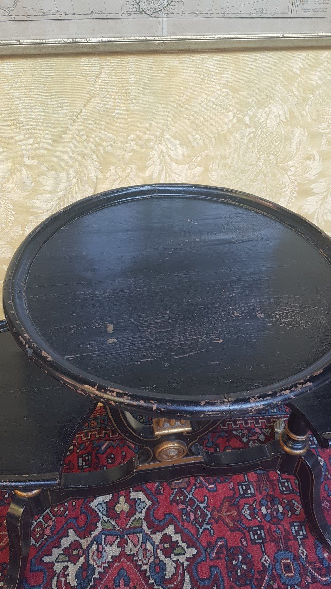 Tea Table End Of Side Sofa Gueridon Small Table Napoleon III XIXth-photo-5