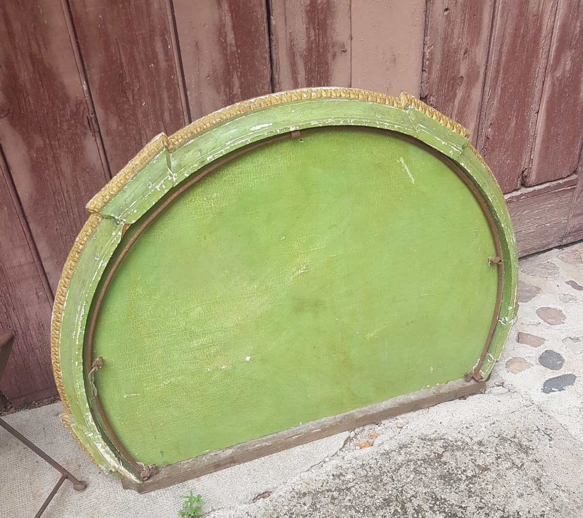 Painted Wooden Bed Sky XVIIIth XIX Louis XVI Directory-photo-4