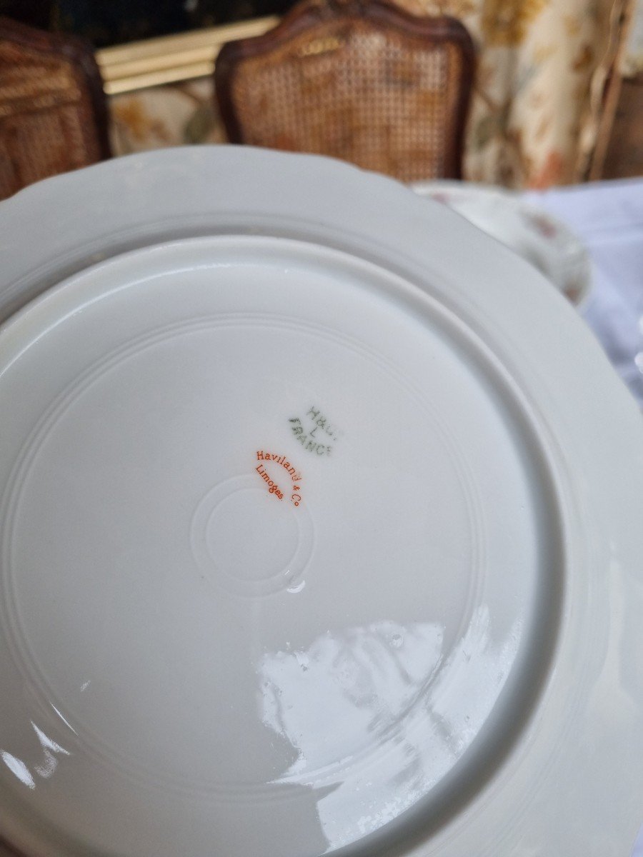 HAVILAND PORCELAINE DE LIMOGES FIN XIXe SERVICE DE TABLE -photo-8