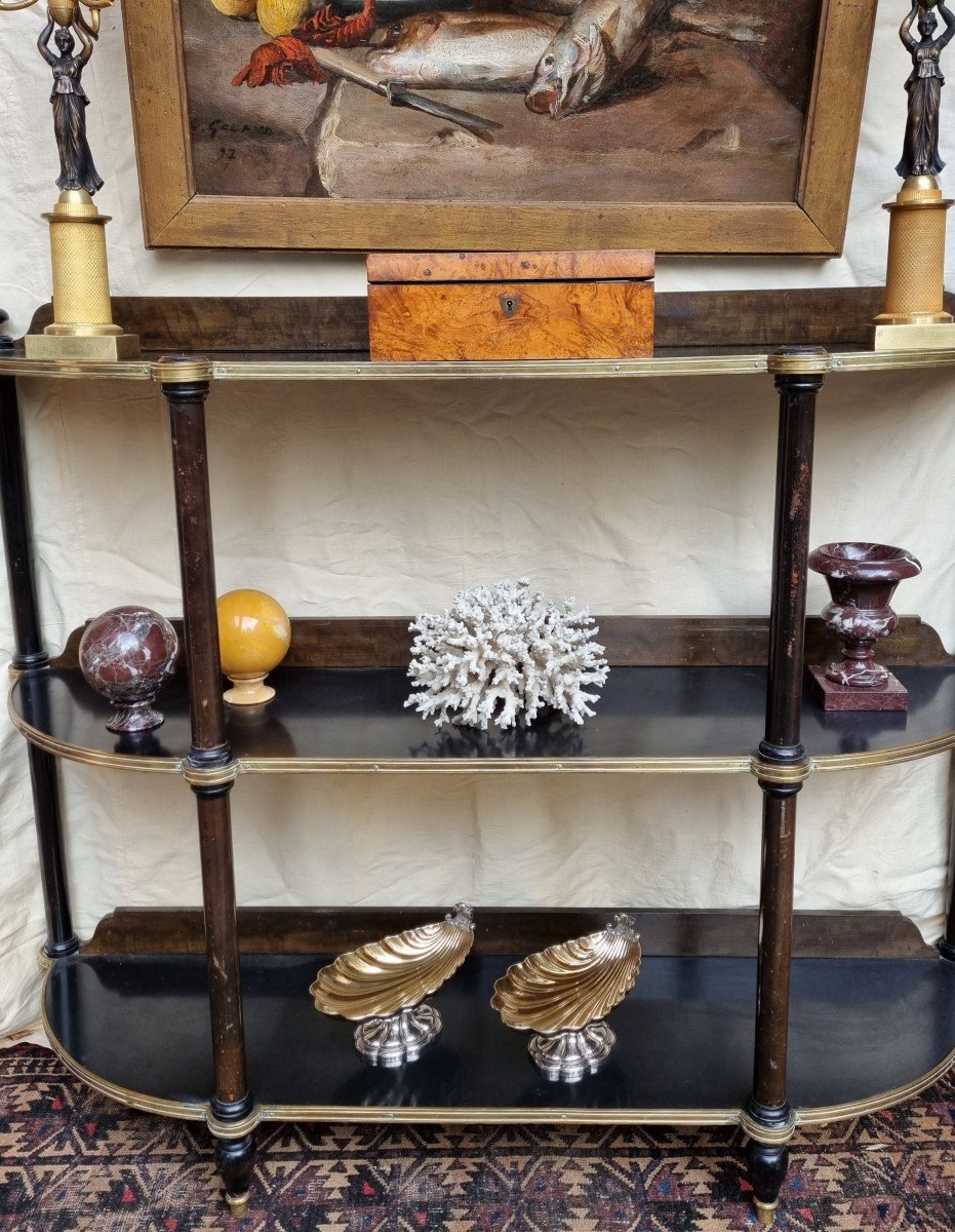 NAPOLEON III CONSOLE DESSERTE ÉTAGÈRES ÉTAGÈRE FIN XIXe NÉO-CLASSIQUE FIN XIXe 