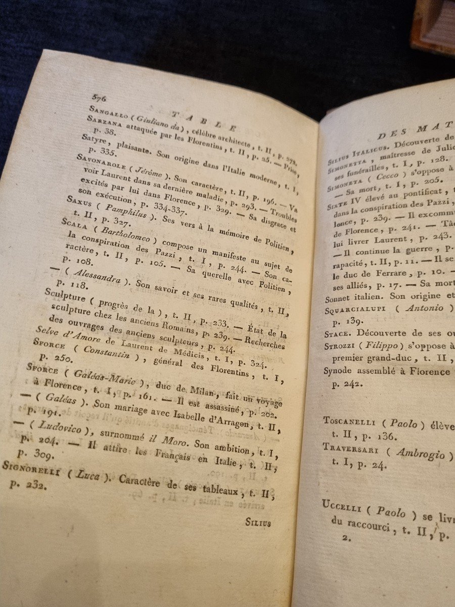 WILLIAM ROSCOE. LAURENT LE MAGNIFIQUE AN VIII MEDICIS FLORENCE XVIIIe LIVRE ANCIEN-photo-5