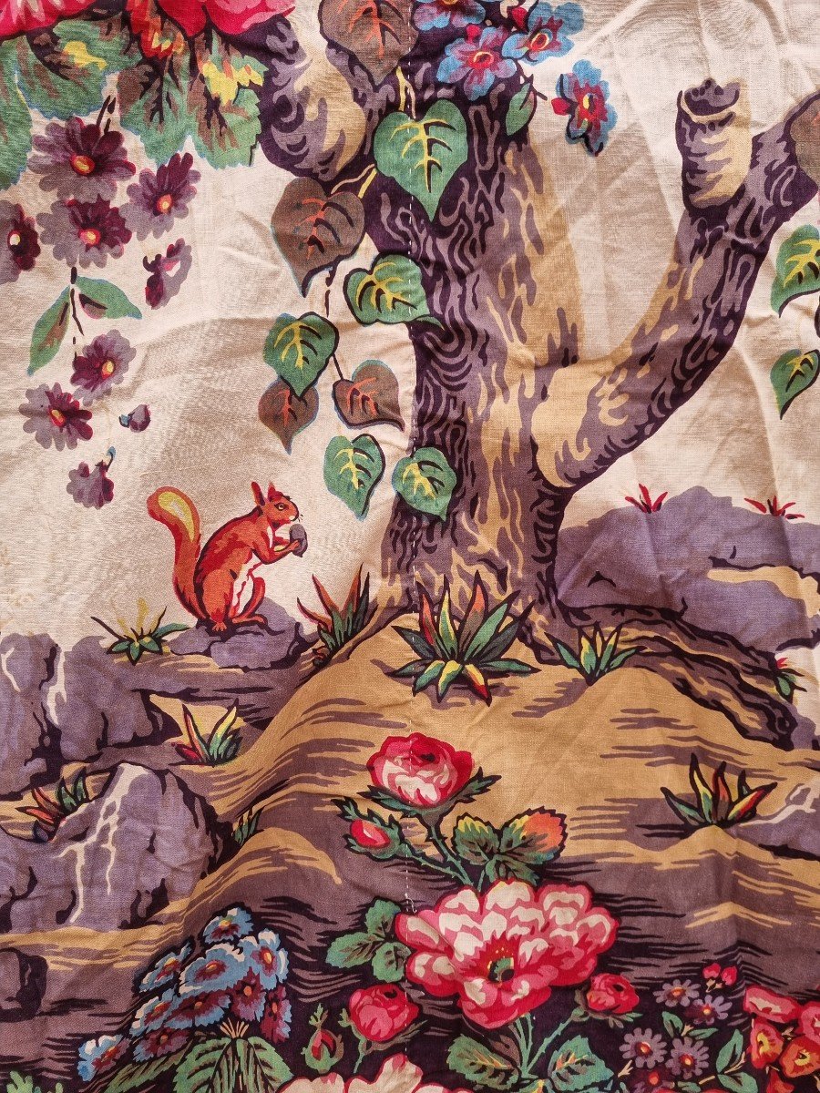 MEZZARO VOILE DE GENES 1850 ALLE VACCHETTE ARBRE DE VIE SPEICH-photo-4
