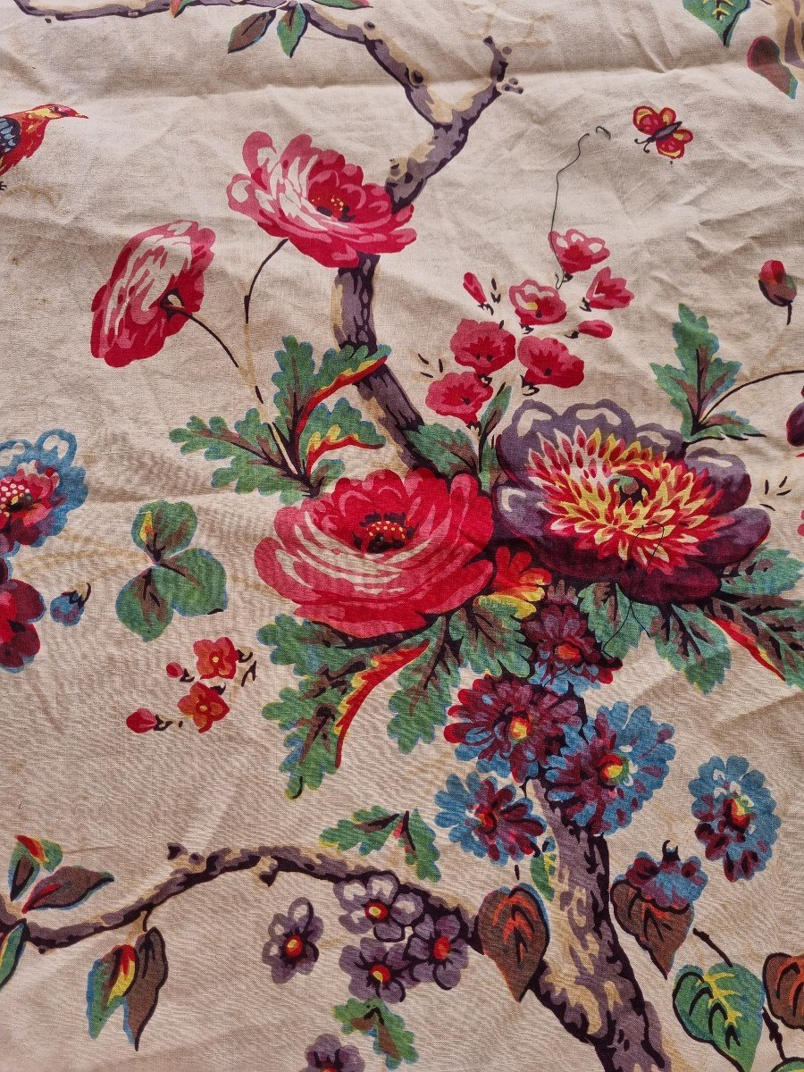 MEZZARO VOILE DE GENES 1850 ALLE VACCHETTE ARBRE DE VIE SPEICH-photo-1