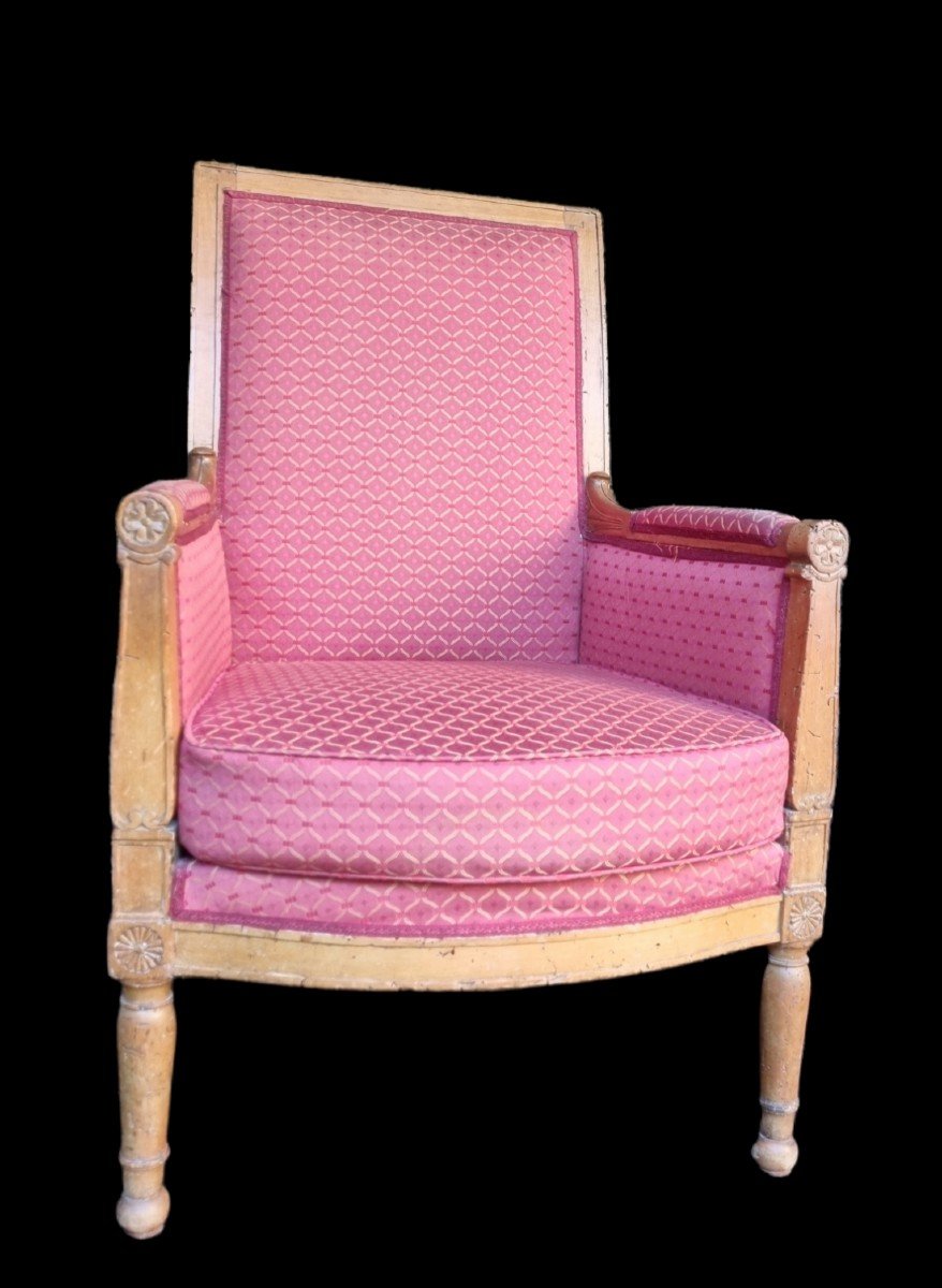 Bergère époque Directoire Consulat Empire Bois  Naturel  -photo-2