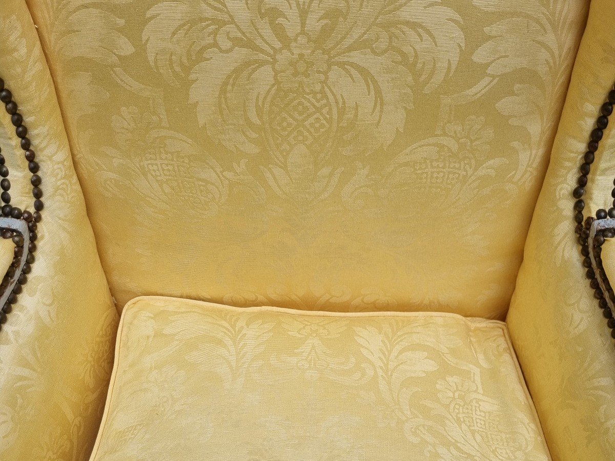  DUCHESSE BRISÉE STYLE LOUIS XV ÉPOQUE XIXe Pierre Frey Tissu / BERGÈRE LIT DE REPOS-photo-3