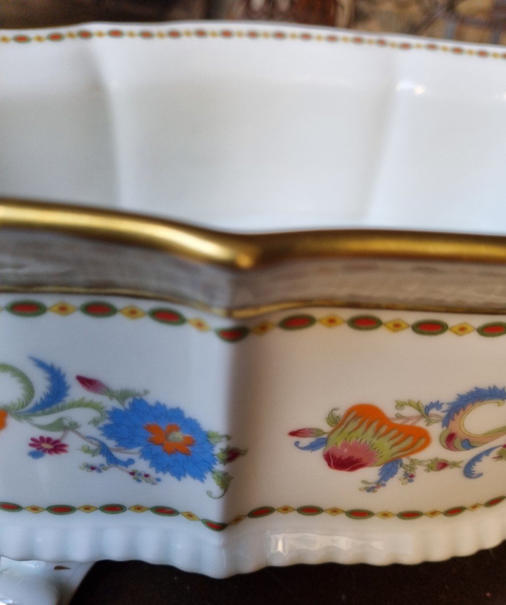 Raynaud Limoges Porcelain Centerpiece Damon Old China Service-photo-4