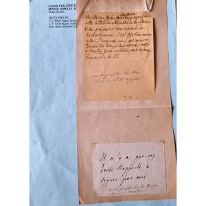 Louis-philippe Marie-amelie King Of The French / Orleans/ Royalist Souvenir Autograph Letter