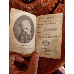 ROBESPIERRE  - RAPPORT SUR LES IDEES RELIGIEUSES COMITÉ DE SALUT PUBLIC 1794 ETRE SUPREME RE94 