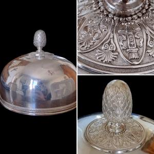 Christofle Cloche De, Silver Metal Service Malmaison