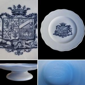 Dish A Cake Coat Of Arms Crown Of Marquis Nineteenth