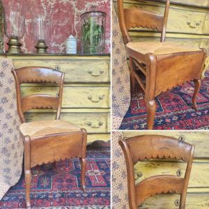 Straw Chair Period Debut Nineteenth Provence