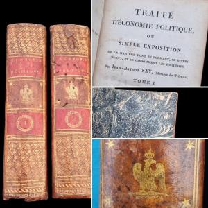 JEAN BAPTISTE SAY TRAITÉ D'ÉCONOMIE POLITIQUE 1803 ÉDITION ORIGINALE RARE