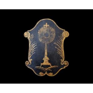 18th/19th Century Painted Sheet Procession Torch Holder