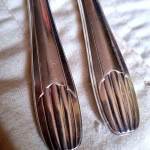 12 Arc Deco Silver Metal Knives