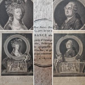 Louis XVI Marie Antoinette The, Farewell Rare Engravings End Of 18th Early 19th Royalist Souvenirs