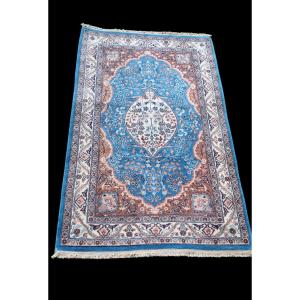 TAPIS PERSAN D'ORIENT FAIT MAIN NOUE IRAN VERS 1980 