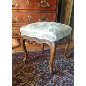 Natural Wood Tabouret Louis XV Period 18th Century