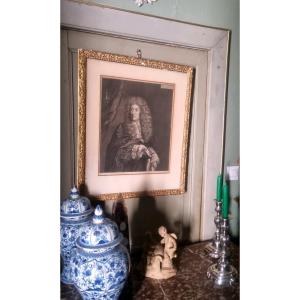 GRAVURE ANDRÉ LE NÔTRE JARDINIER DE VERSAILLES EPOQUE XVIIe BURIN