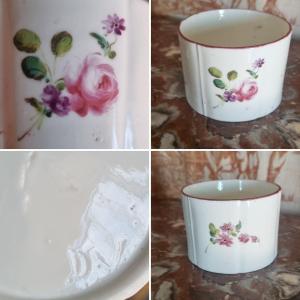 PORCELAINE DE MENNECY POT EPOQUE XVIIIe LOUIS XV DUC DE VILLEROY