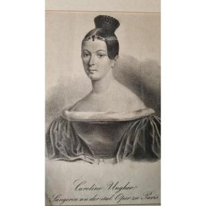 GRAVURE OPÉRA CHANTEUR CAROLINA UNGER UNGHER SABATIER MUSIQUE BEETHOVEN BELLINI