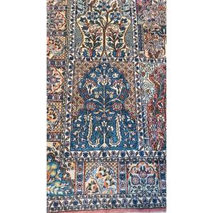 Fully Hand-knotted Oriental Silk And Cashmere Rug 158 Cm X 84 Cm