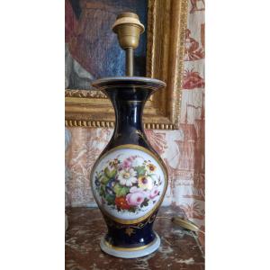 Porcelain Lamp Base By Valentine Saint Gaudens Fouque, Napoleon III Period