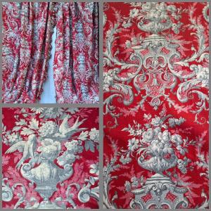 GRANDE PAIRE DE RIDEAUX ÉPOQUE NAPOLÉON III