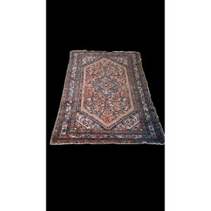 Antique Handmade Persian Oriental Rug From Hamadan, Iran—205 Cm X 136 Cm