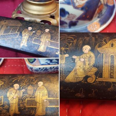 Napoleon III Plumiere China Box XIXth Paper Chew