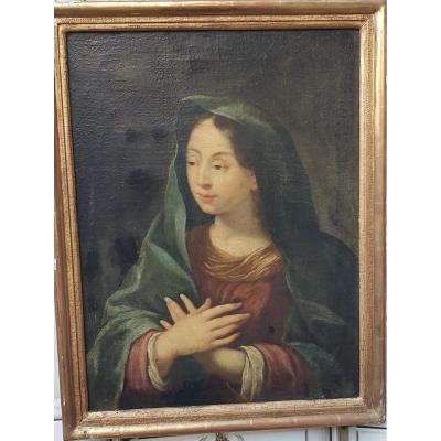 PORTRAIT FEMME ÉPOQUE FIN XVIIIe RELIGIEUX?