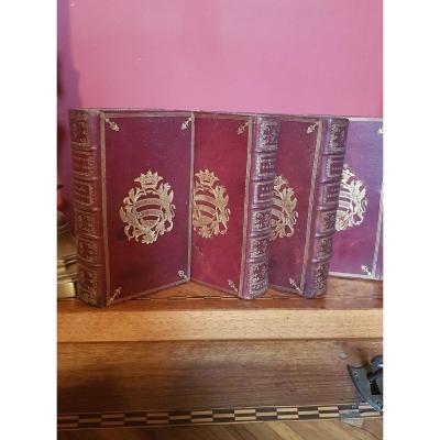 Parisian BrÉviaire Book To Arms Polignac Ducal Arms XVIIIth