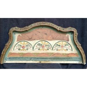 Canopy Canopy End 18th / Early 19th Painted Wood Foreign Work