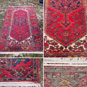 TAPIS IRAN PERSAN ENTIÈREMENT NOUÉ MAIN VERS 1980 D'ORIENT