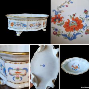 Raynaud Porcelaine De Limoges Centre De Table Damon Vieux Chine Service