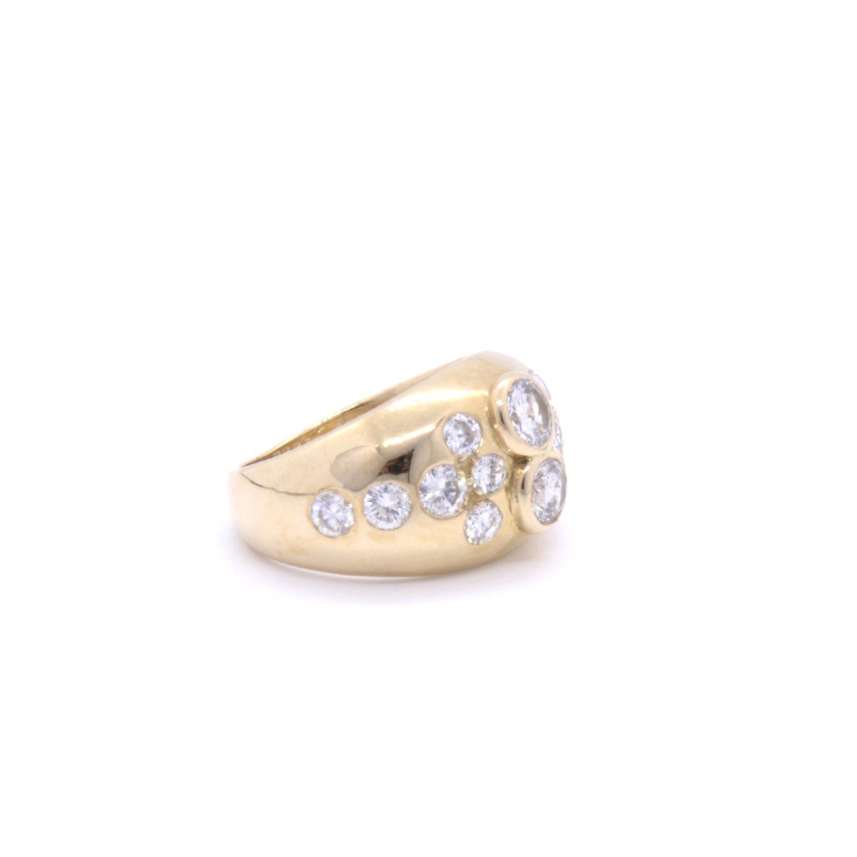 “twin” Bangle Ring – 18k Gold, Diamonds-photo-4