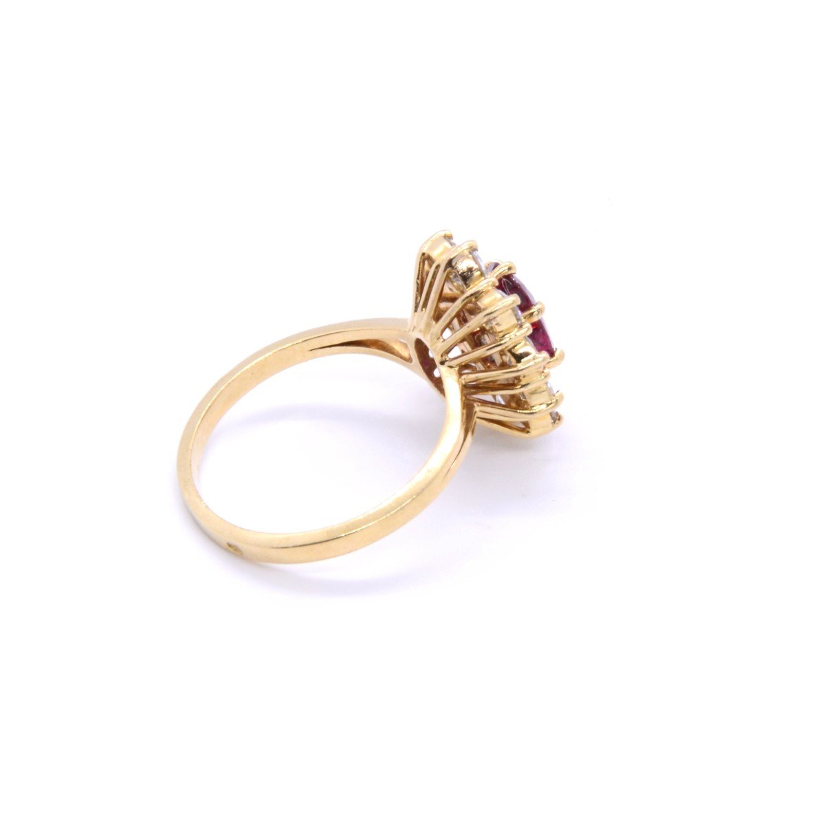Bague Marguerite "eva", Rubis Et Diamants-photo-2