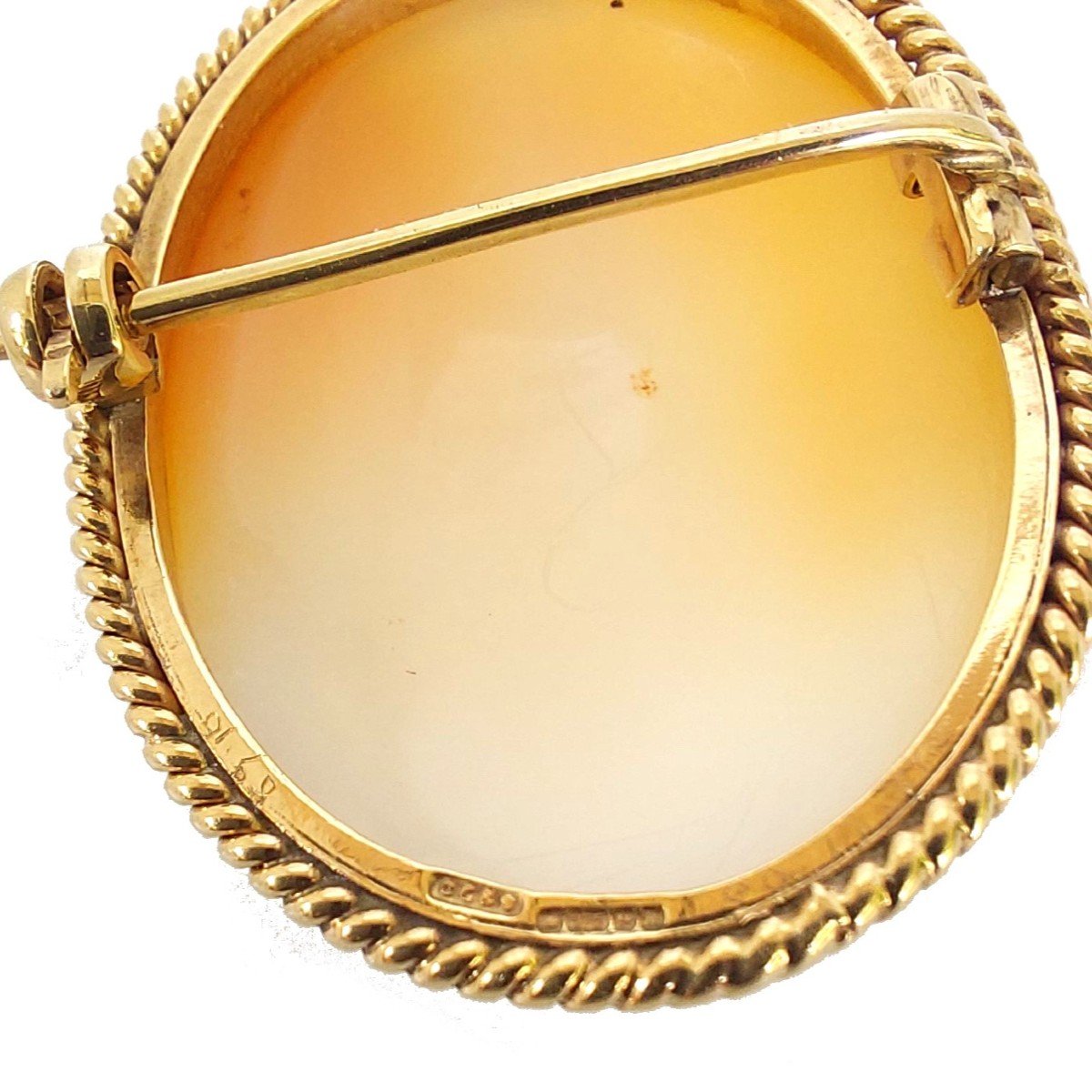 “shakespeare” Camee Brooch, Gold, Shell, 19th Century, English-photo-1