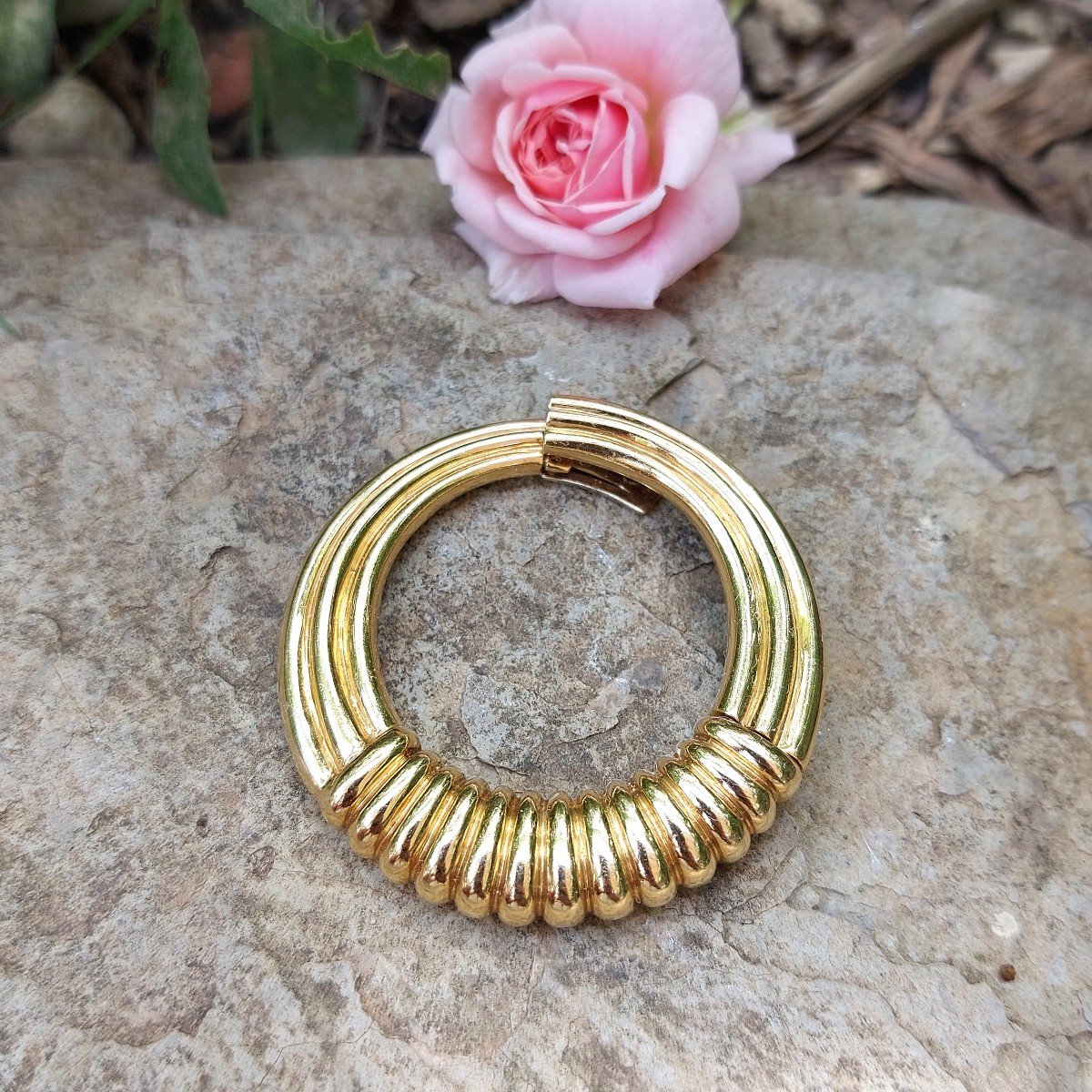 Van Cleef & Arpels, Clip « Cercle », Or Jaune 18k, 1988-photo-4