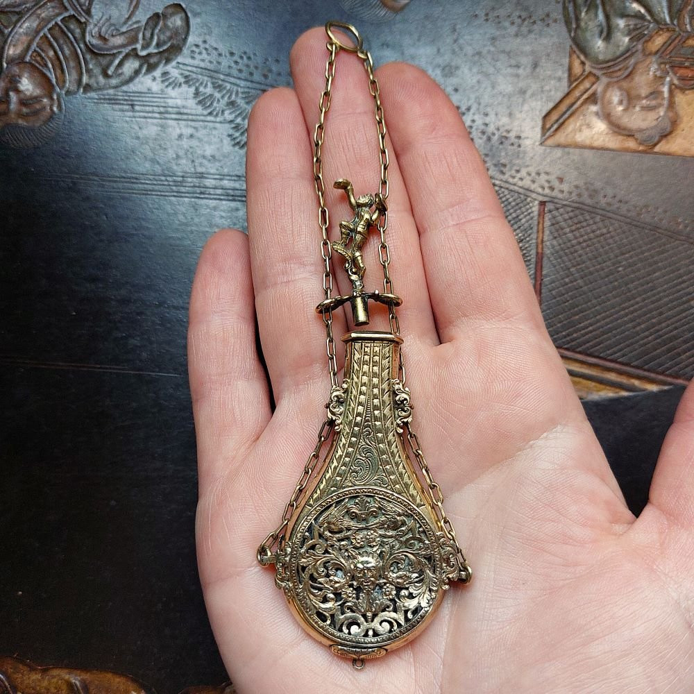 Silver-gilt Perfume Bottle, Early 19th Century-photo-2