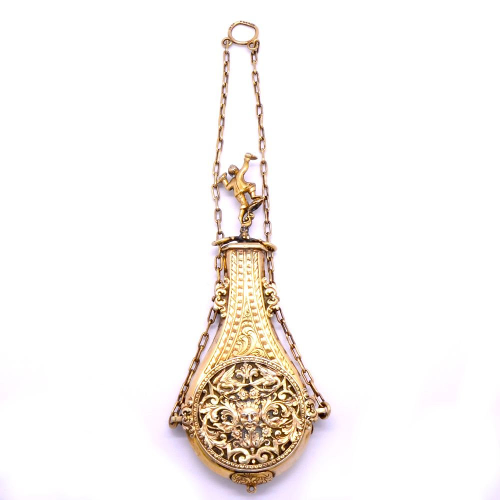 Silver-gilt Perfume Bottle, Early 19th Century-photo-4